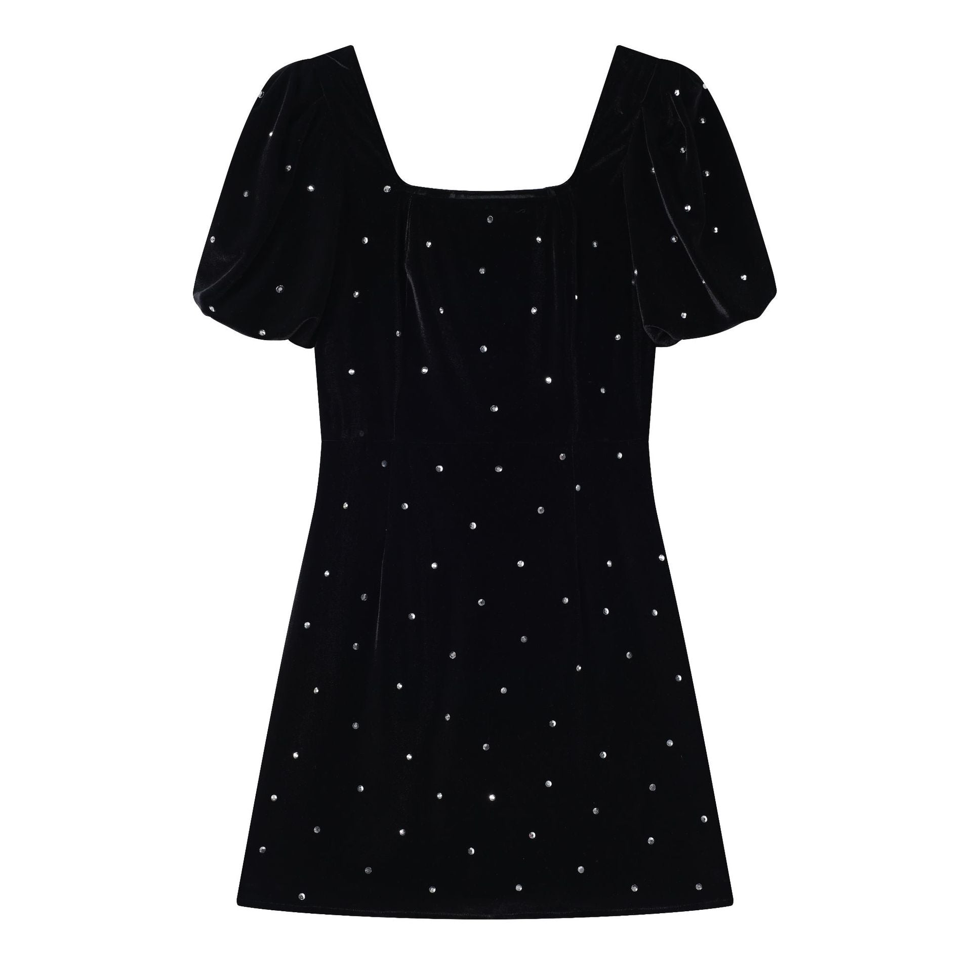 Women Sexy Puff Sleeve Short Skirt French Dress 9