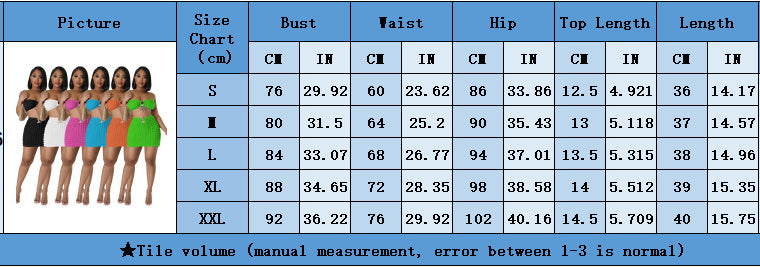 Women Sexy Bandeau Top and Skirt Two-Piece Set 18