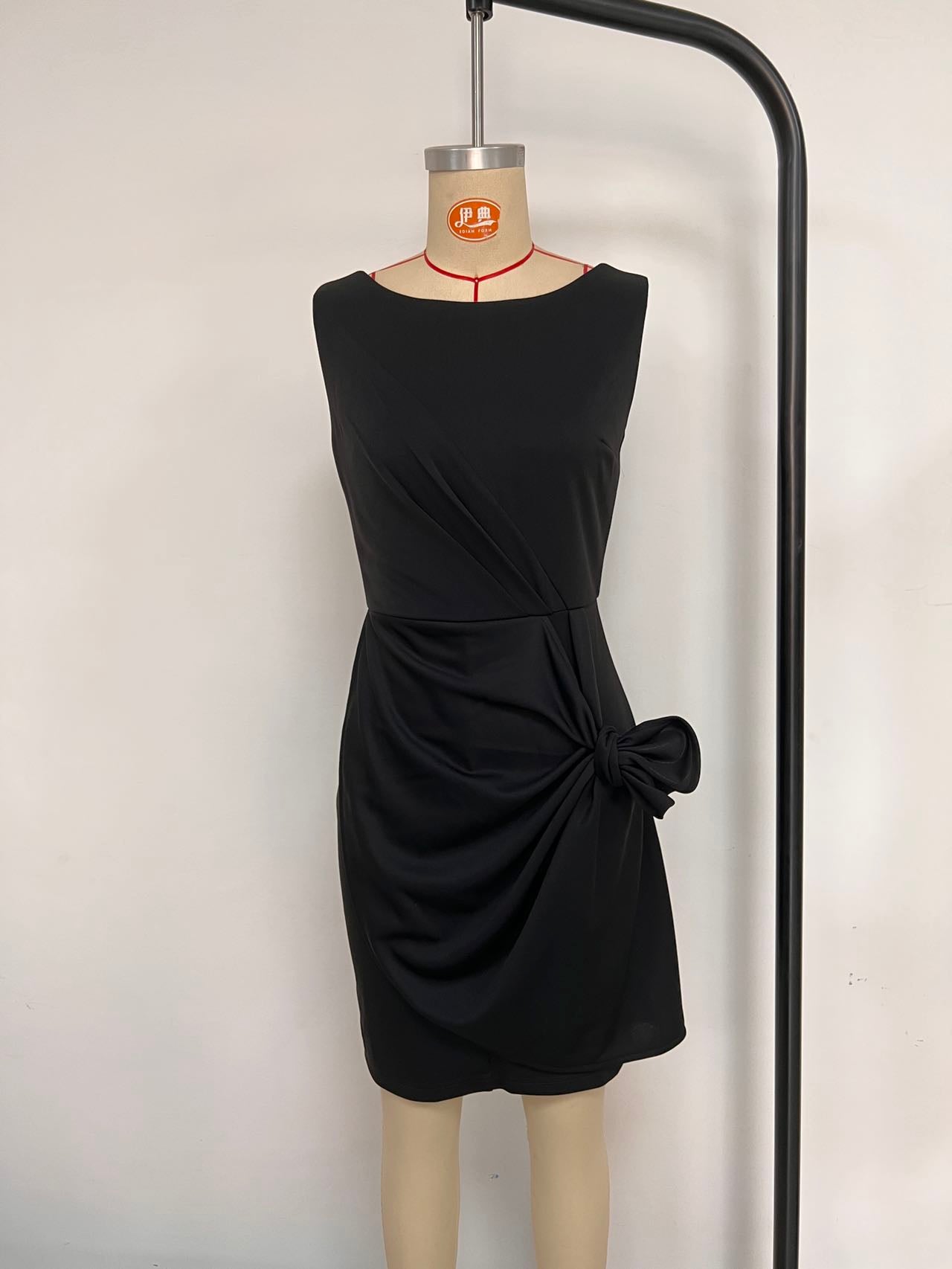 Spring Summer Fashion Sexy Sleeveless Low Back High Slit Dress 12