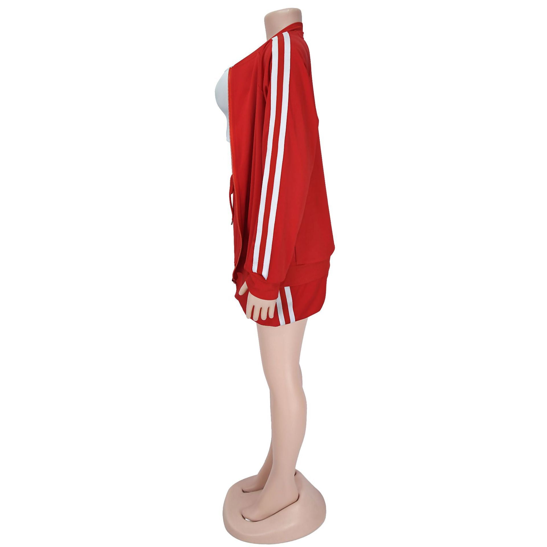 Summer Ribbon Jacket Short Skirt Solid Color two piece set 8