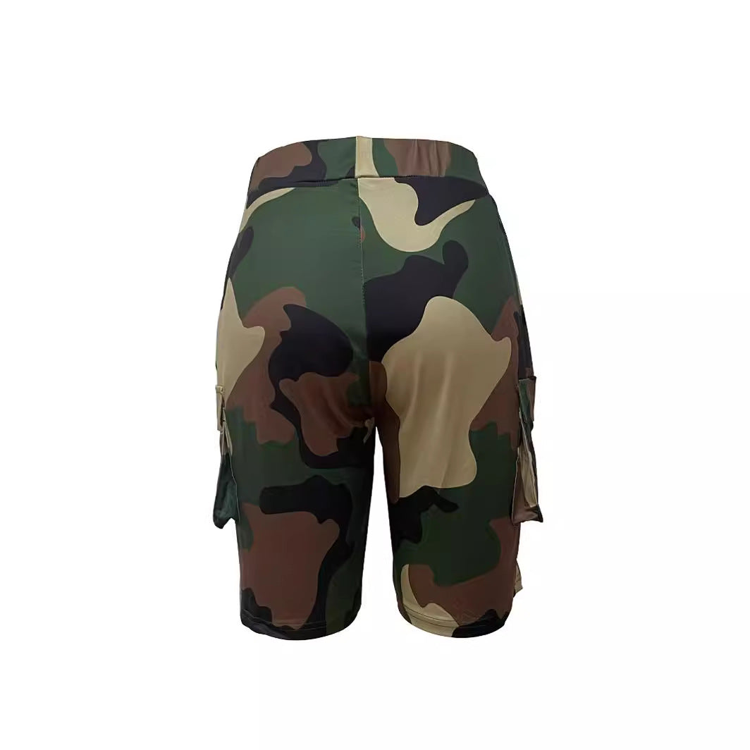Summer Fashion Women's Camouflage Shorts 4