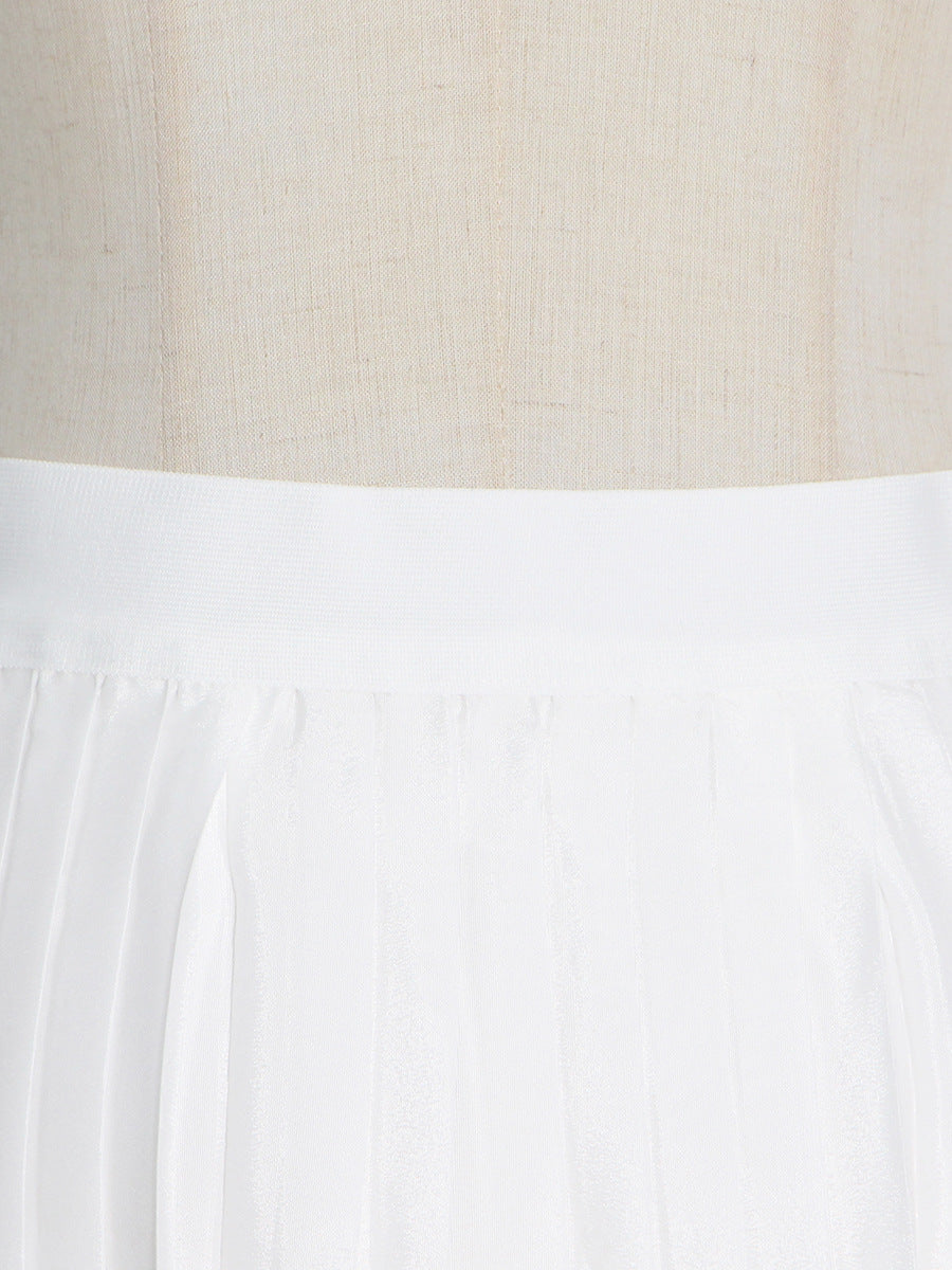 Fashion Two-Piece Spring Round Neck Sleeveless Slim Waist Irregular Two Piece Set 32