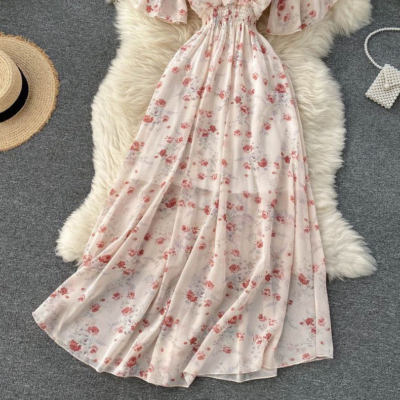 Women Summer Sexy V-Neck Beach Holidays Dress 41