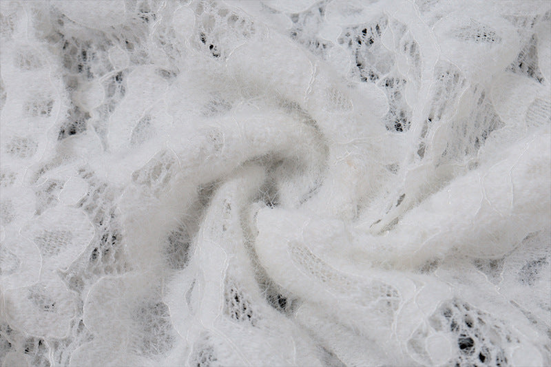 Autumn Sexy Lace Patchwork Fashion Street Slit Long Sleeve Dress 13