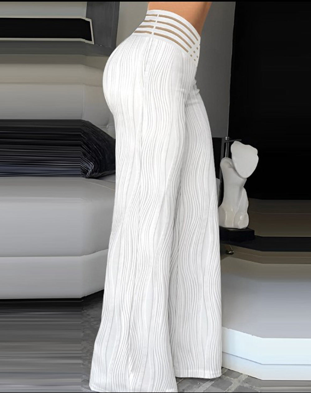 Women high waist wide leg Pant 19