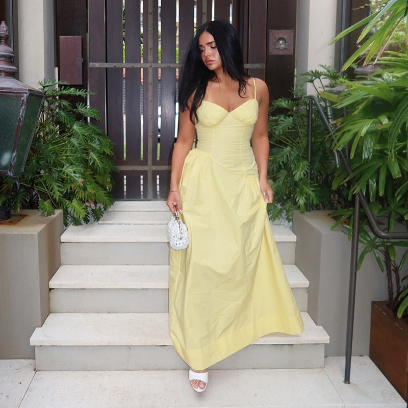 Women's Holiday-Style Straps A-Line Long Dress 8