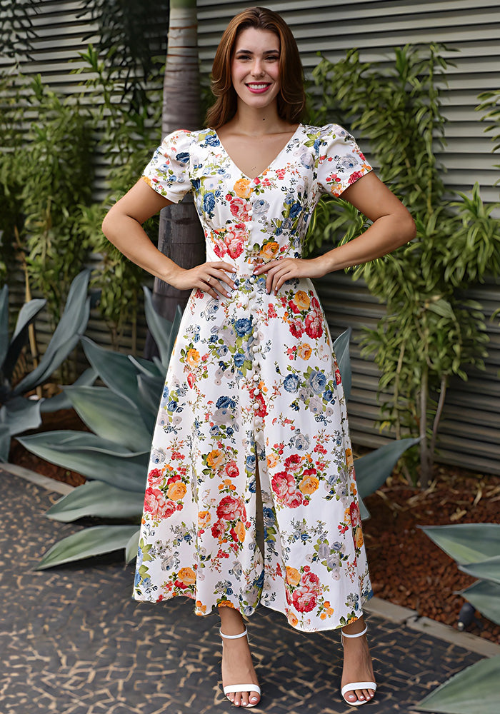 Women Printed Holidays Casual Short Sleeve Dress