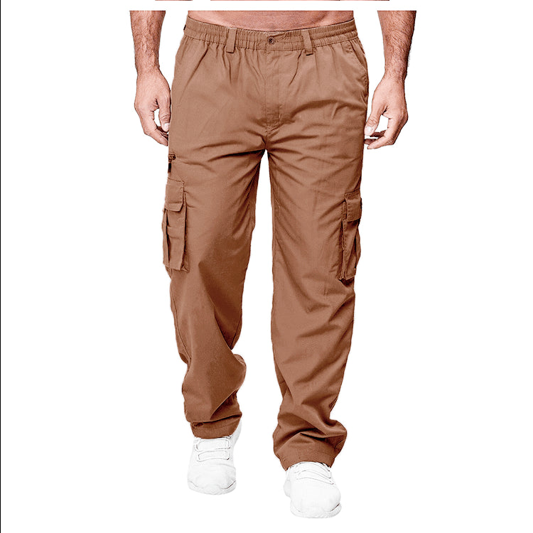 Men's Casual Multi Pocket Loose Cargo Outdoor Pant 9