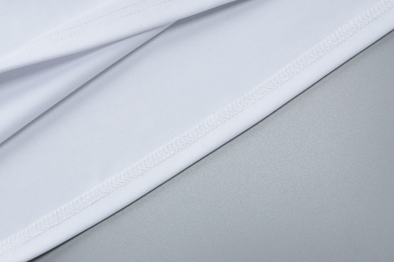 Women Sexy Hook-Button Hollow Solid Wrap Dress 12