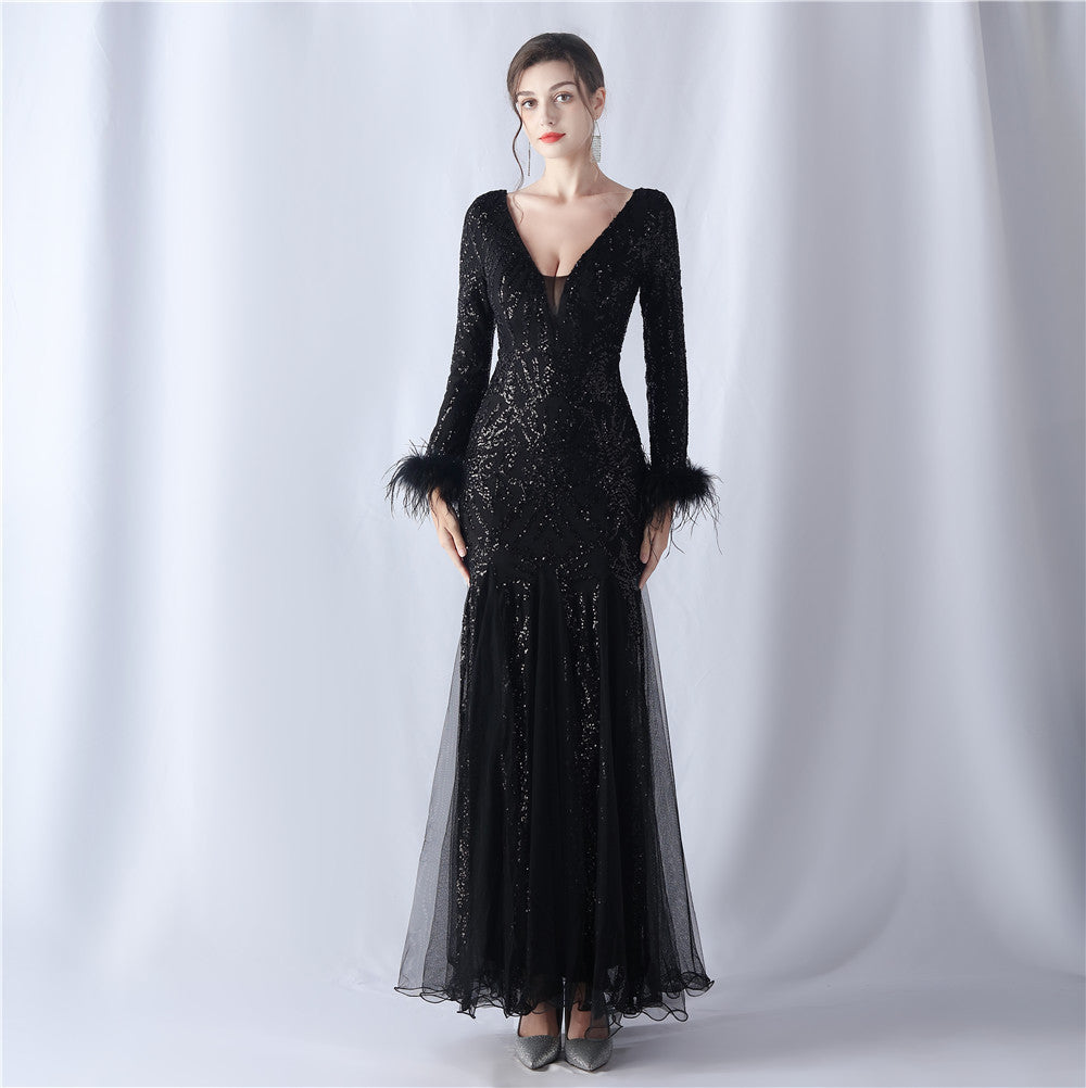 Plus Size 3xl 4xl Sequin Formal Party Evening Dress 5