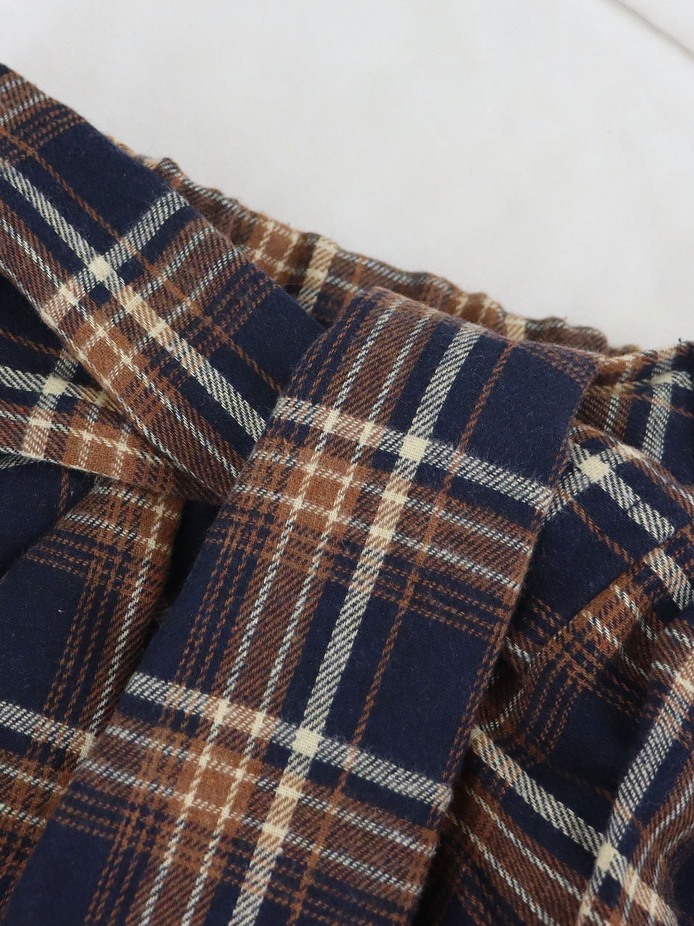 High-Waist Patchwork Asymmetrical Plaid Skirt 9