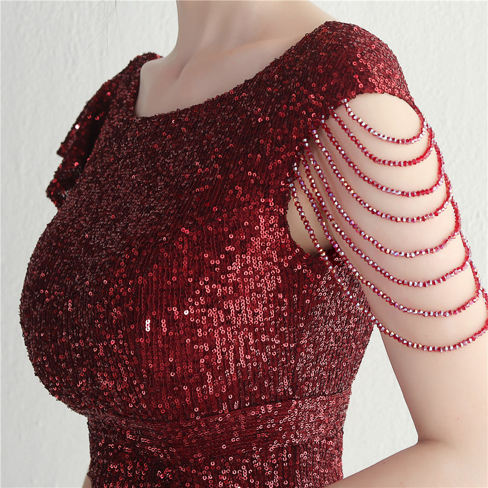 Beaded Sequin Nightclub Party Sexy Bodycon Short Dress 20