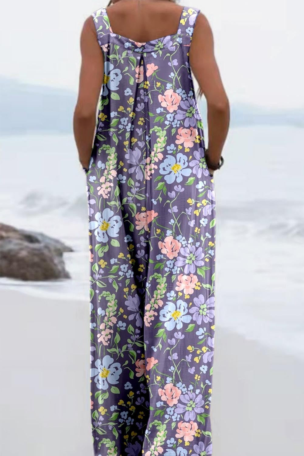 Women Summer Printed Jumpsuit 15