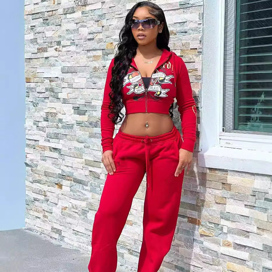 Women's Casual Street Print 2-Piece Tracksuits 3