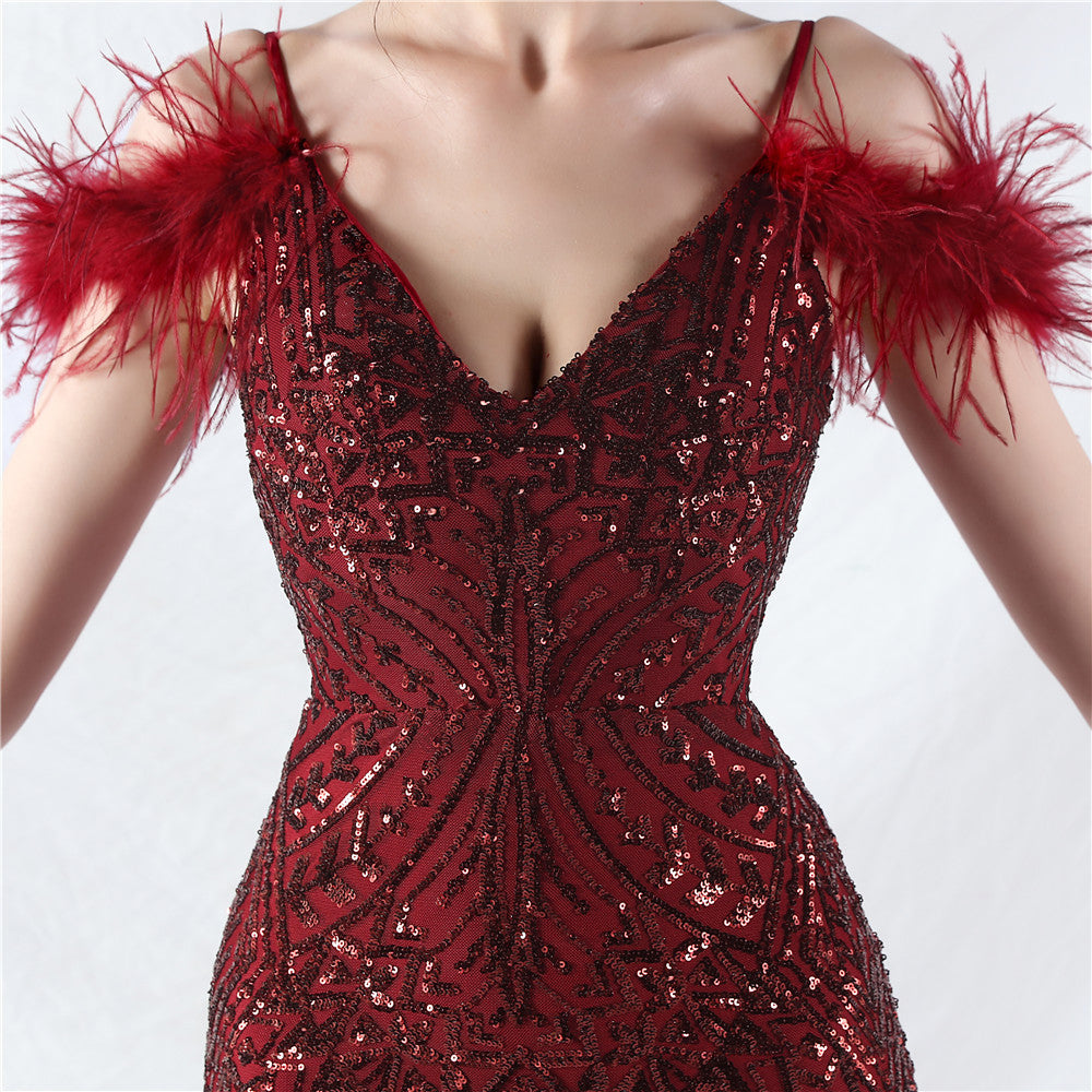 Luxury Sequins Plus Size Formal Party Evening Dress 26