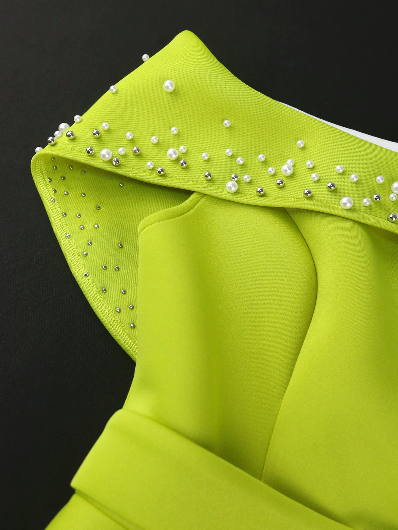 Off Shoulder Beaded Ruffle Peplum Formal Party Dresses 7