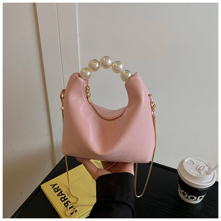 Women Pearl Handbag Chain Crossbody Bag 28