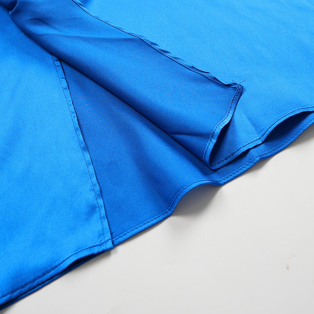 Plus Size African Elegant Solid Dress 23