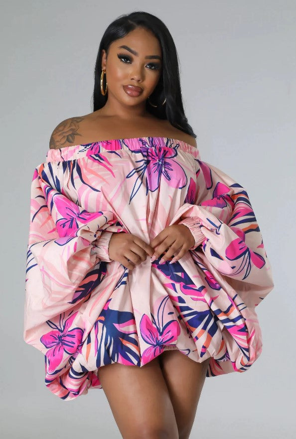 Women Loose Off Shoulder Mini Dress 5