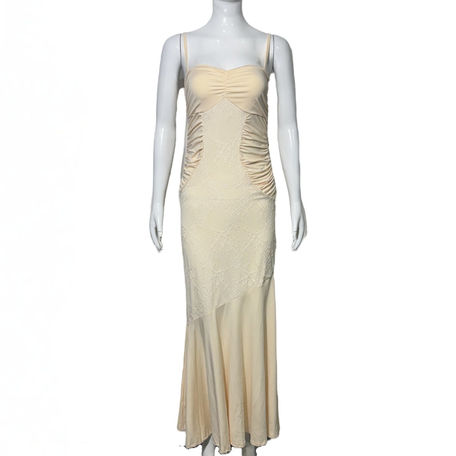 Women Sexy Lace Strap Fishtail Dress 9