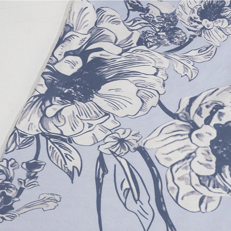 Women Spring Holidays Print Suspender Dress 15