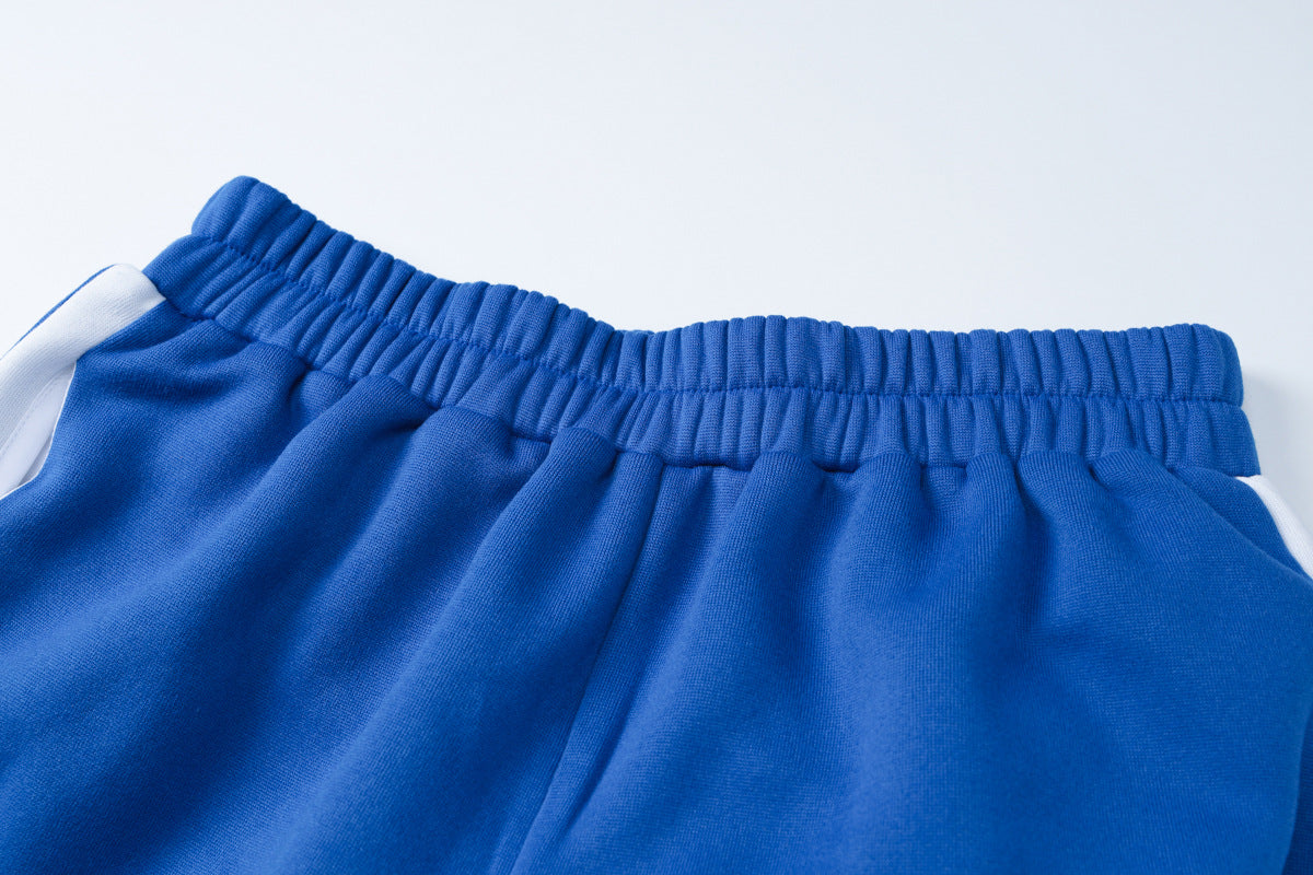 Women's Autumn Fashion Zipper Long Sleeve Top Wide Leg Pants Casual Sports Two Piece Set 9