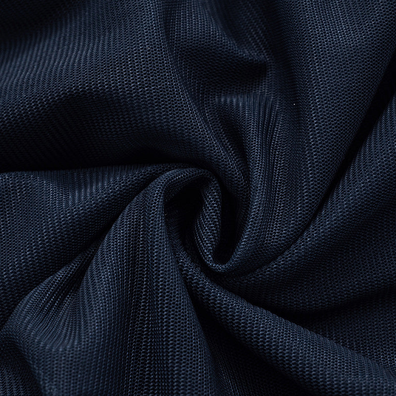 Women Sexy Backless Swing Neck Printed Side Ribbon Bodycon Dress 28