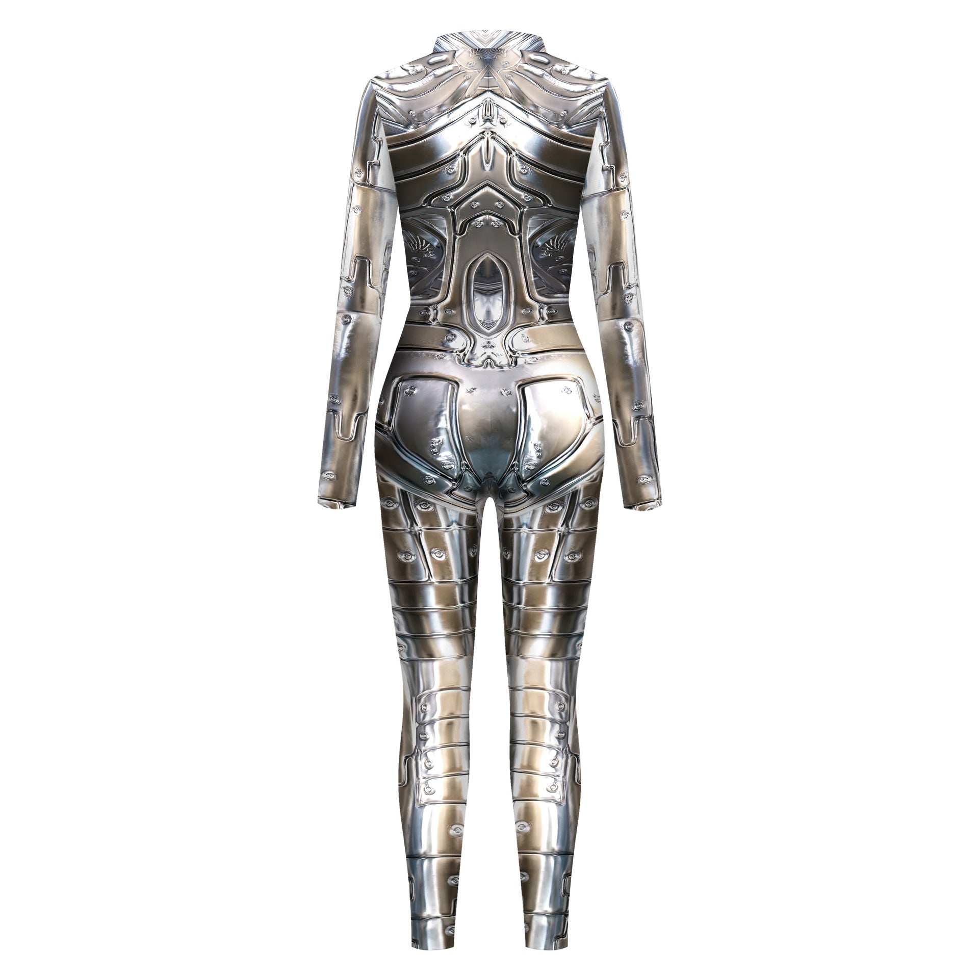 Women Printed Buckle Hand Jumpsuit Women Costume 4