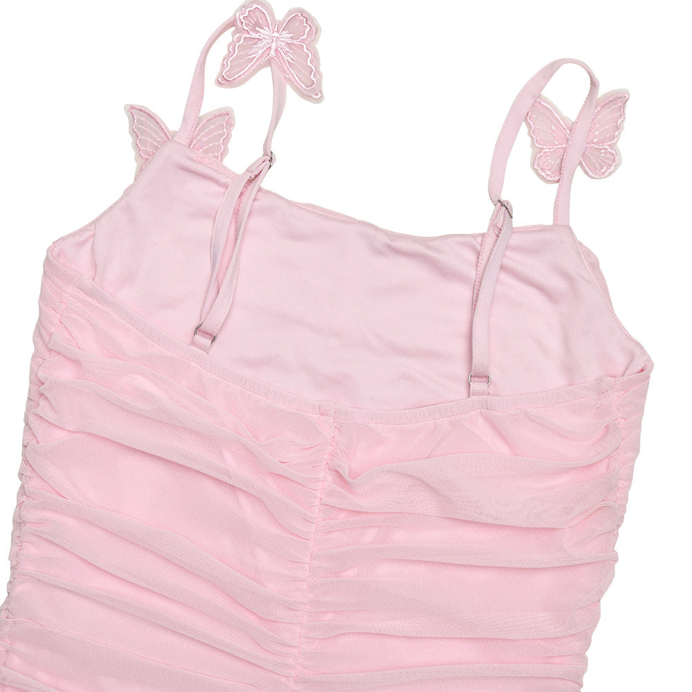 Spring Summer Chic Sexy Strap Slim Long Dres 15