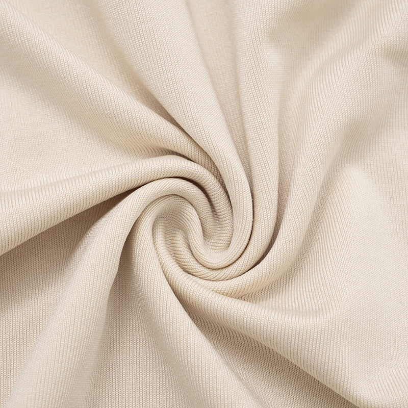 Women's Autumn Solid Color Sexy Draped Neck Halter Neck Hollow Out Long Sleeve Bodycon Short Dress 17