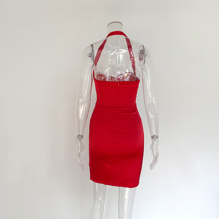 Women Spring Sexy Party Bodycon Backless Dress 12