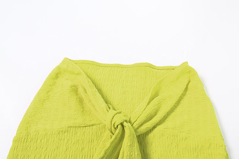 Women Summer Sexy Strapless Top and Long Skirt Two-Piece Set 31