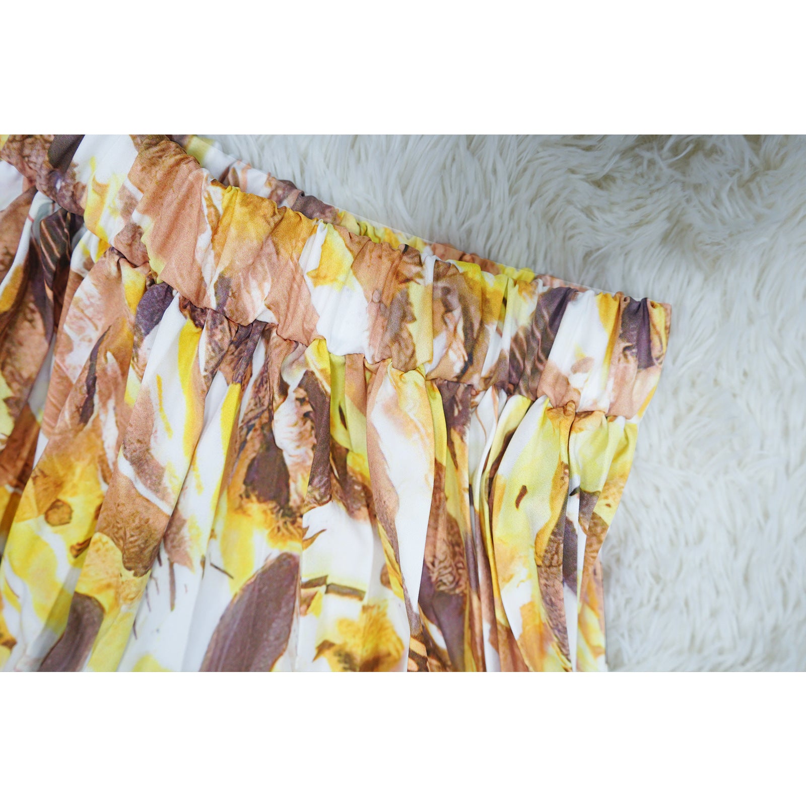 Women Lantern Long Sleeve Top and Wide Leg Pants Printed Casual Two-piece Set 17