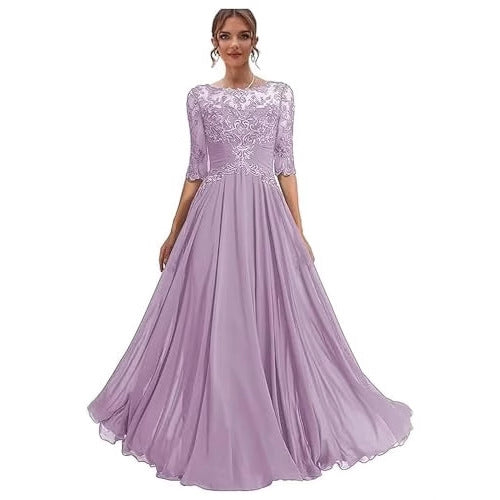 Women Lace Long Formal Evening Dress Prom Party Dress（Processing time need 3-6 days） 13