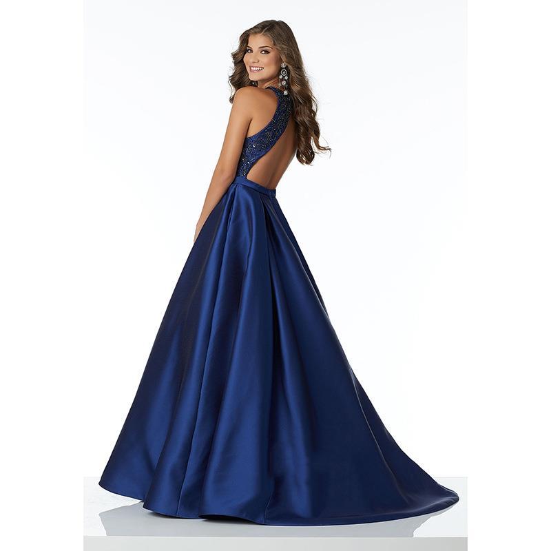 Women V-neck Backless Sexy Beads Formal Party Evening Dress（Processing time need 3-6 days） 3