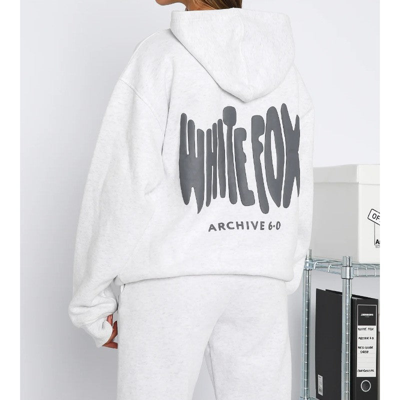 Women's Spring And Autumn Winter Hoodies Sweatpants Set Fashion Sports Long Sleeve Pullover Hooded Two Piece Tracksuit 10