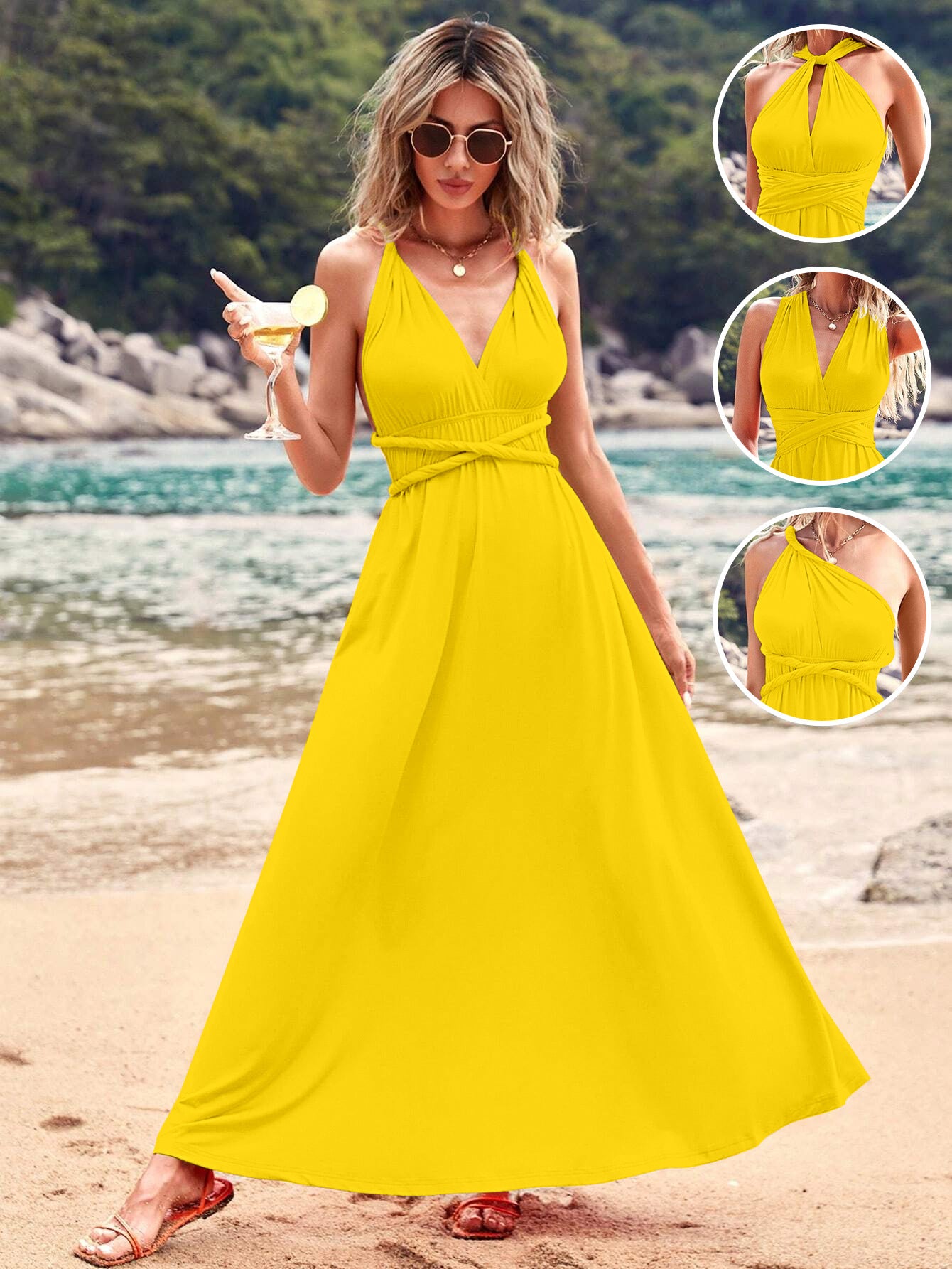 Women cross Lace-Up Backless sexy dress