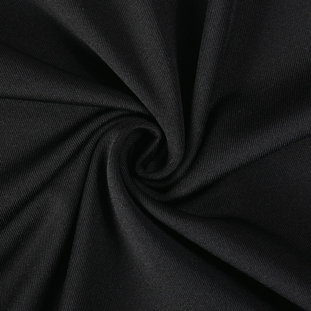 Women Retro Sexy One Shoulder Suspender Backless Bodycon Dress 14