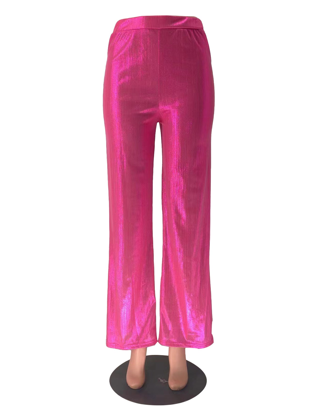 Women Casual Solid Wide-leg Pants 9