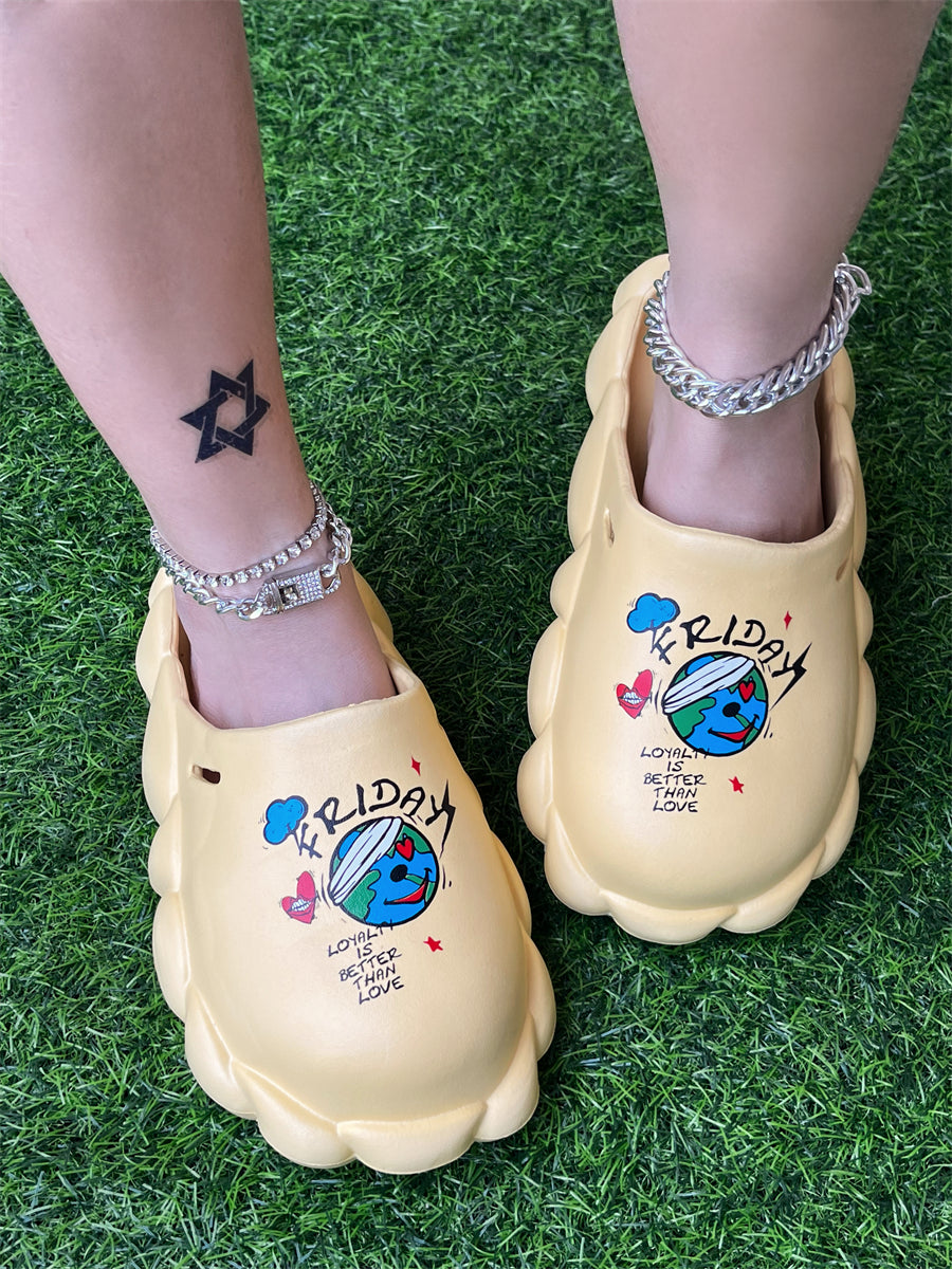 Spring And Summer Women's Shoes Sandals And Slippers Couple Eva Waterproof Women Slippers 91