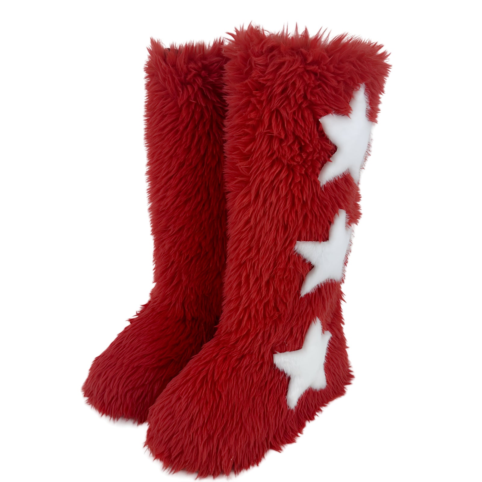 Long-Tube Fur Boots Women's Winter High-Tube Snow Boots 16