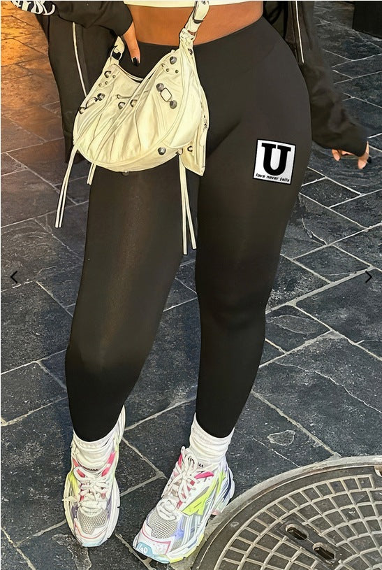 Women Fall/Winter Printed Casual Pants 4