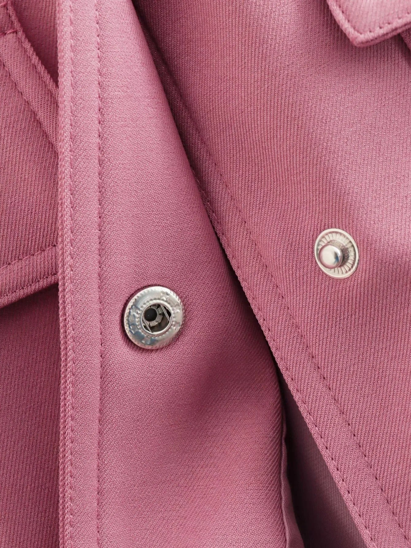 Women's Bomber Jacket Spring and Autumn Pocket Long Sleeve Casual Single Breasted Coat 65