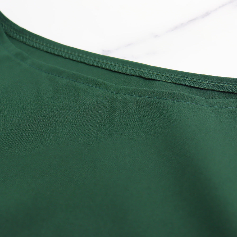 Bell Sleeve Drawstring Slim Waist Casual Women's Dress 16