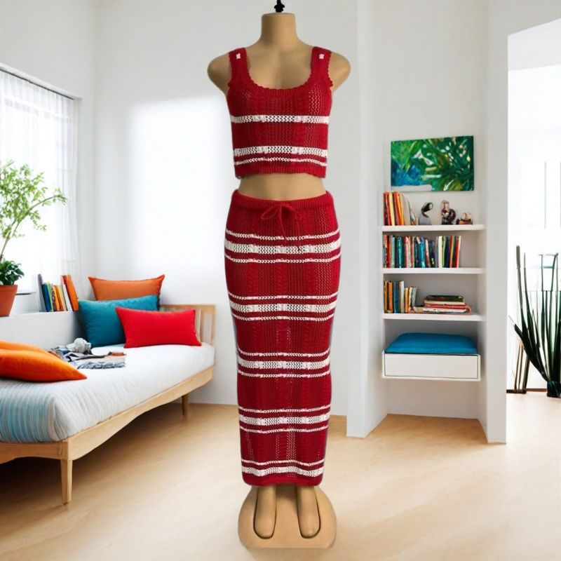 Holidays Maxi Dress Sexy Hollow-Out Knitted Beach Dress 3