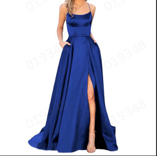 Solid Color Bridesmaid Dresses Long Maxi Dress Slim Fit Off Shoulder Bridesmaid Evening Dress 36