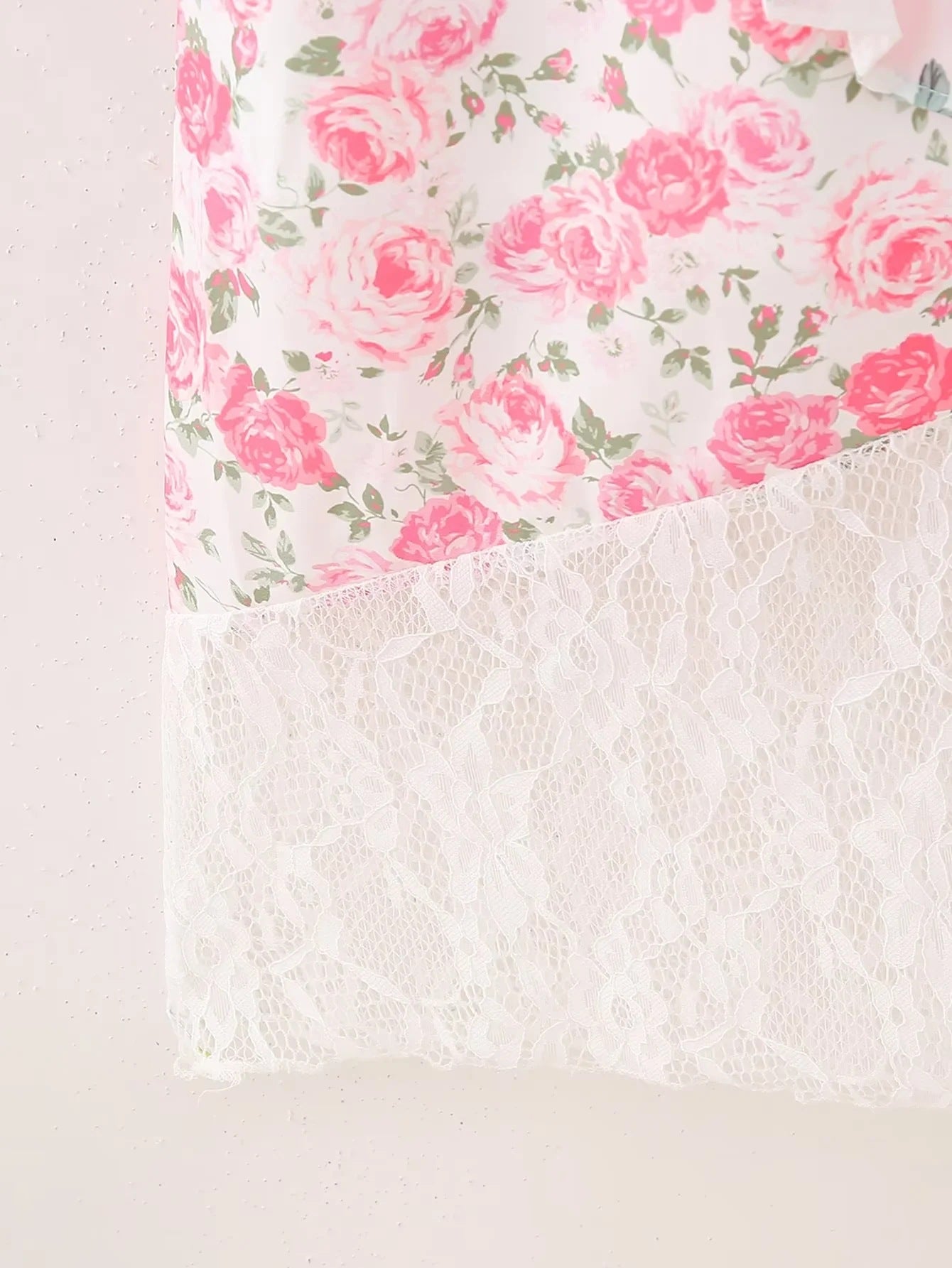 Women's Spring Lace Patchwork Strap Dress 12