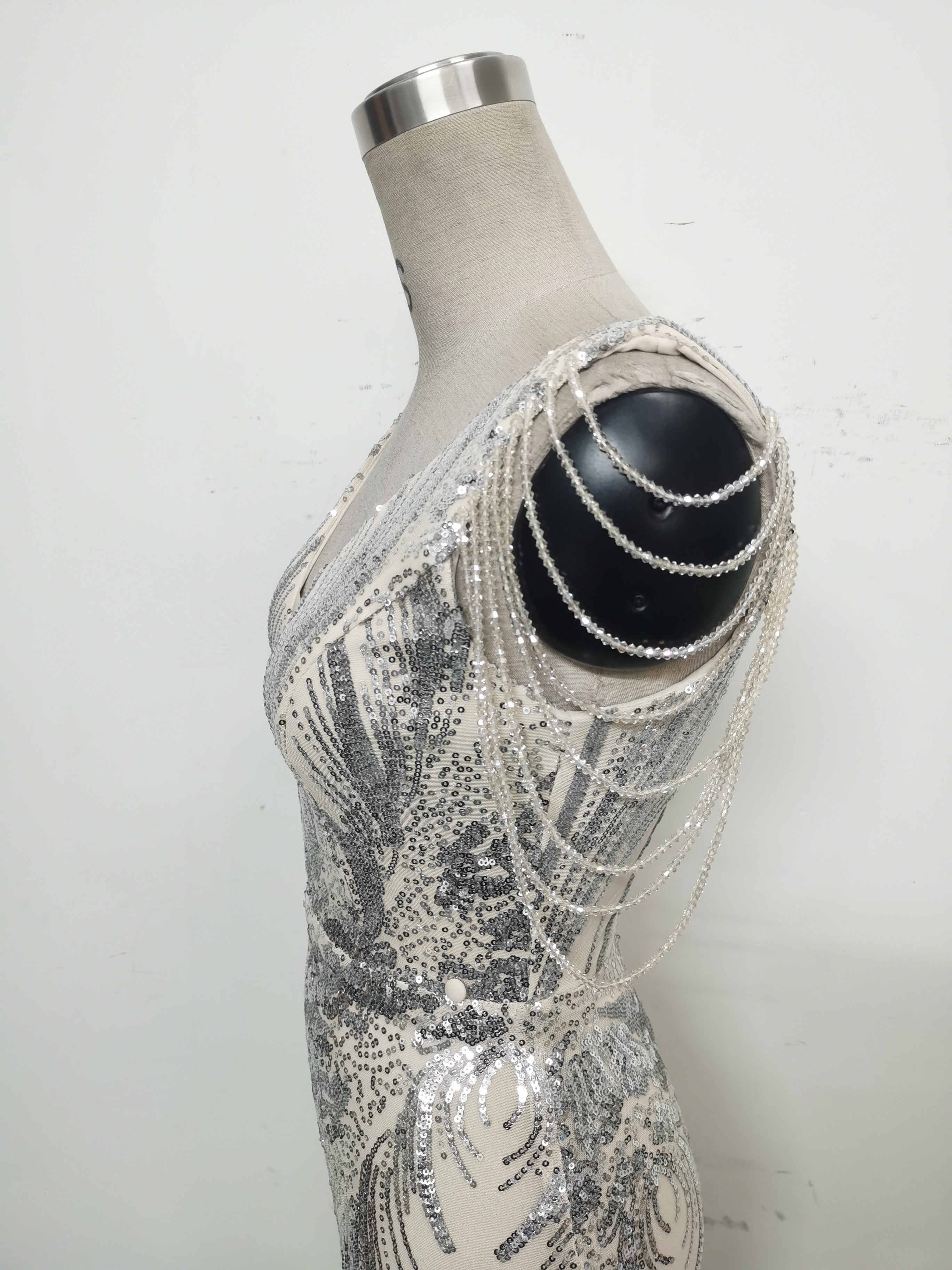 Sexy Rhinestone Chain Sequins Evening Dress 24