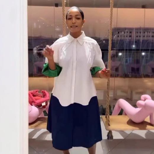 Women African Contrast Dress 3