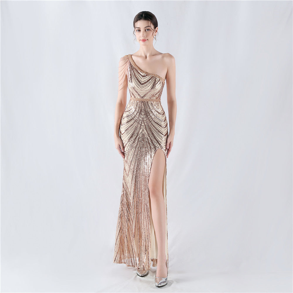 Plus Size Women 3xl4xl Sequins Plus Formal Party Maxi Evening Dress 17